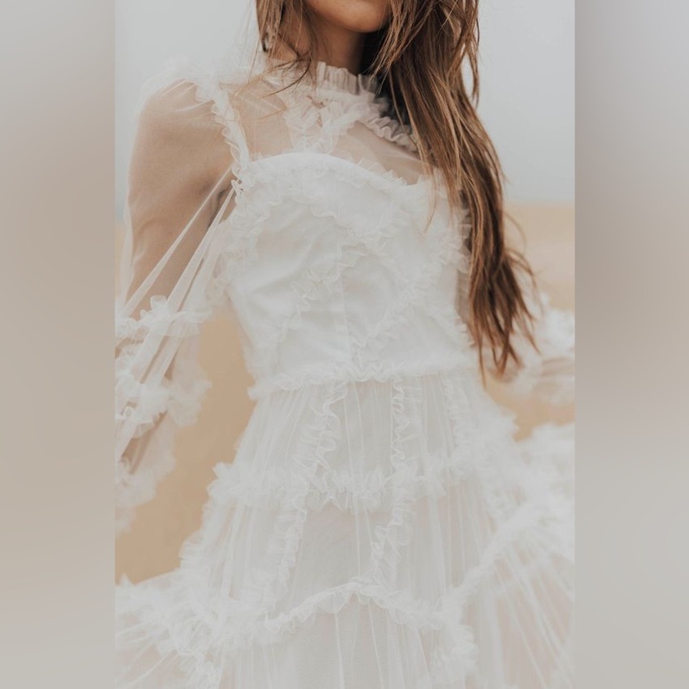 Untamed Petals Dreamer Maxi Dress White